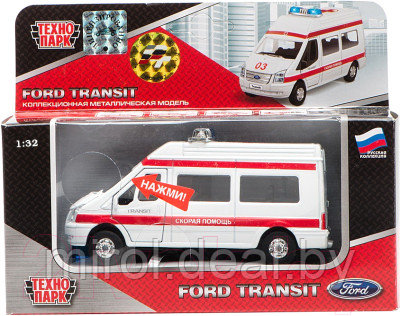 Автомобиль игрушечный Технопарк Ford Transit. Скорая помощь / SB-13-02-1 - фото 5 - id-p225676480
