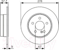 Тормозной диск Bosch 0986479S96