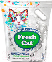 Наполнитель для туалета Fresh Cat Кристаллы чистоты Силикагелевый. Без аромата / 640141