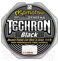 Леска плетеная KAMATSU Techron Black 0.14мм 100м / 255100014