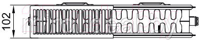 Радиатор стальной Kermi Therm X2 Line-Kompakt PLK Тип 22 505x1205 / PLK220501201N2K - фото 4 - id-p225681580
