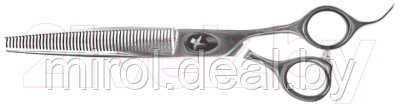 Ножницы для стрижки животных GRODO Silk Slice филировочные с большим черным винтом 7 50T / 20B750 - фото 1 - id-p225684550