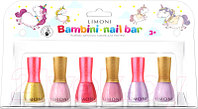 Набор детских лаков для ногтей Limoni Bambini Nail Bar №24 тон 2+4+6+10+11+12