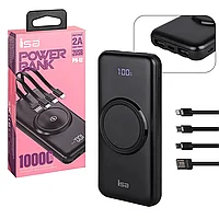 Повербанк Power Bank 10000 mah с беспроводной зарядкой ISA PB-12