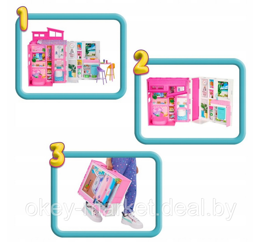 Кукольный домик Barbie - Уютный дом HRJ76 - фото 8 - id-p225690296
