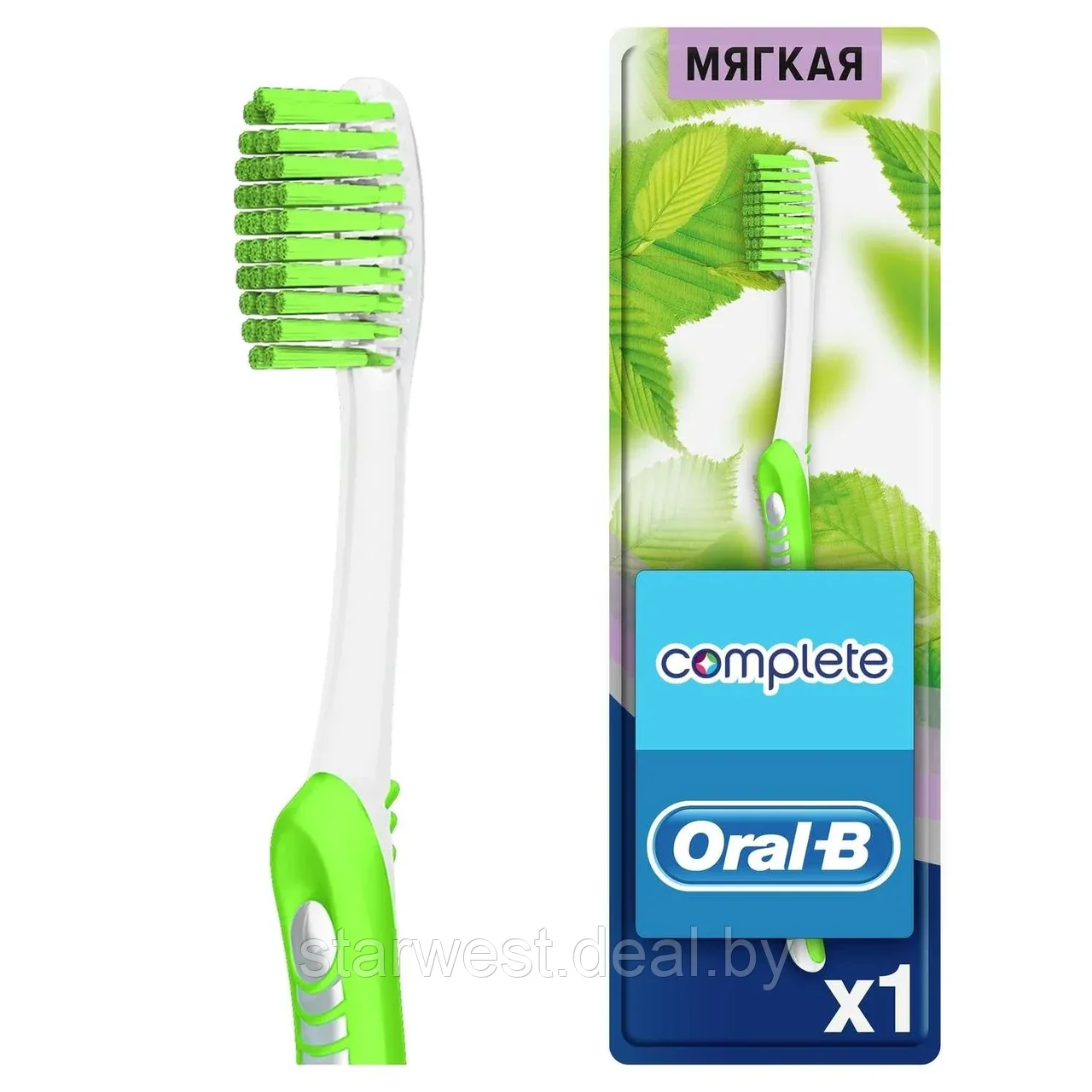Oral-B Complete Sensitive Зеленый Чай Soft / Мягкая 1 шт. Зубная щетка мануальная / механическая - фото 1 - id-p225690331