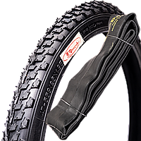 Покрышка 26”+камера 26” (комплект= одна шина 47-559 и одна камера 26x1.75/2.125) DEEPAK