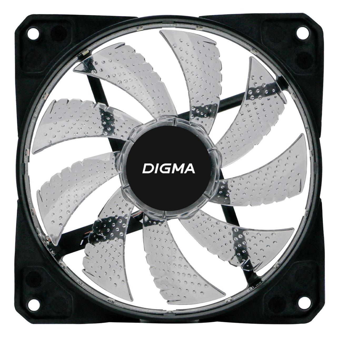 Вентилятор Digma DFAN-FRGB2 120x120x25mm 3-pin 4-pin (Molex)23dB 115gr LED Ret - фото 1 - id-p225690516