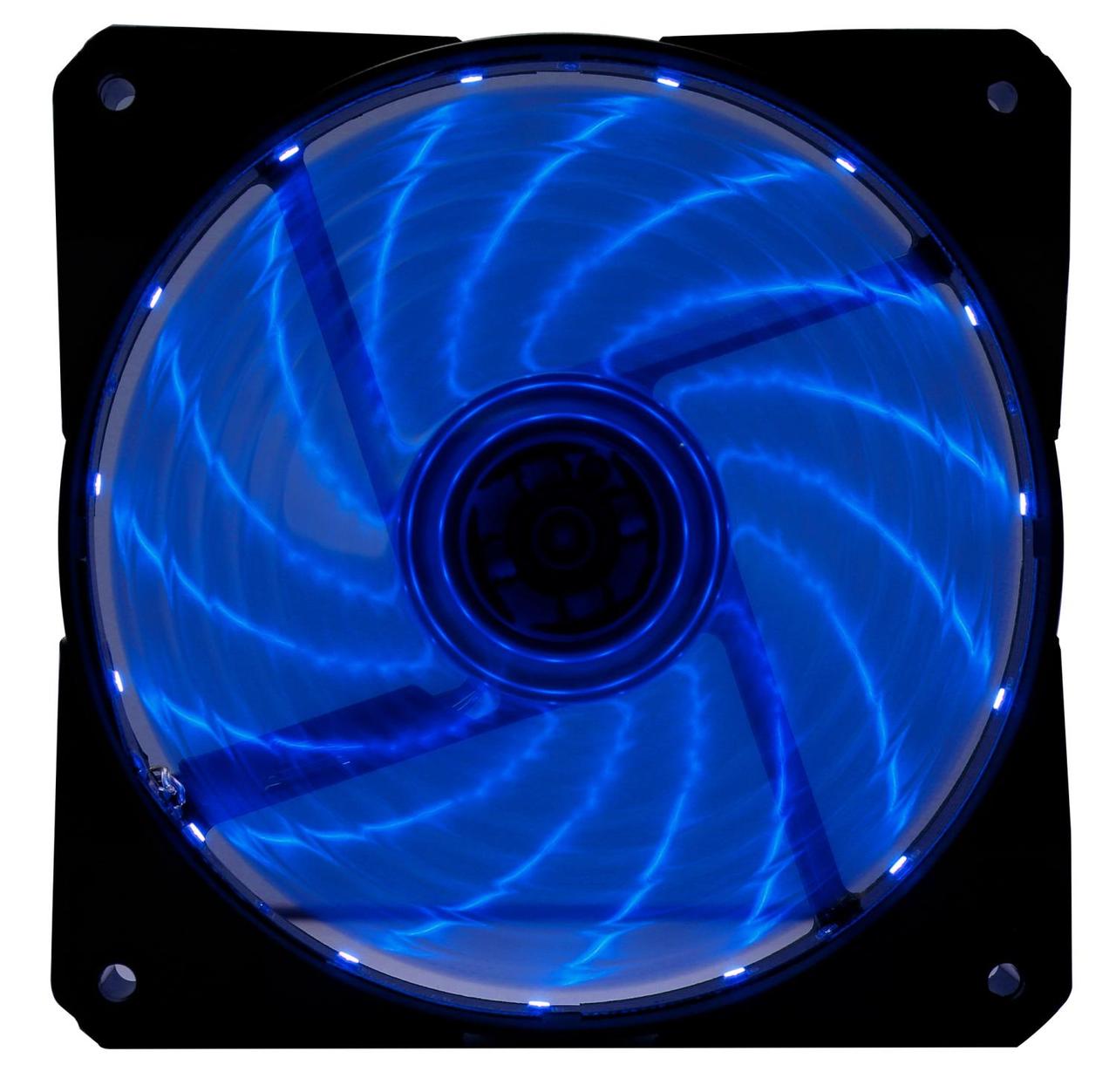 Вентилятор Digma DFAN-LED-BLUE 120x120x25mm 3-pin 4-pin (Molex)23dB 115gr LED Ret - фото 1 - id-p225690517