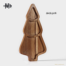 Менажница Ёлочка, 30×15×1,8 см, акация, фото 3