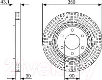 Тормозной диск Bosch 0986479V51