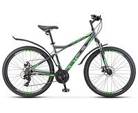 Велосипед Stels Navigator 710 MD 27.5 р.18 2023 (Антрацитовый/зелёный/чёрный)