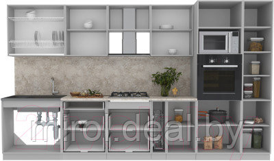 Готовая кухня Интерлиния Мила Лайт 3.6 ВТ - фото 4 - id-p225704562