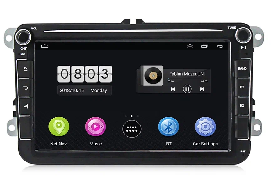 Штатная магнитола Carmedia для Skoda Fabia '2007-2015 на Android 9 (2/32gb,GPS,Carplay)
