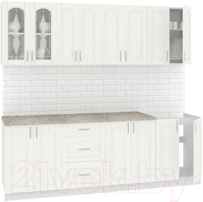 Готовая кухня Кортекс-мебель Корнелия Ретро 2.3м - фото 1 - id-p225713088