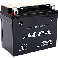 Аккумуляторная батарея марки ALFA YTX12-BS 12Ah (150A 150*86*134)