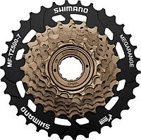 Трещотка Shimano, TZ500, 7ск, 14-34, чер,