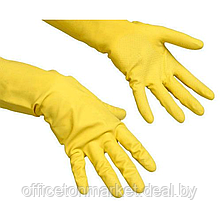 Перчатки латексные с х/б покрытием "Контракт", р-р XL, желтый