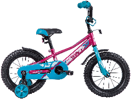 Велосипед NOVATRACK 14", VALIANT, фуксия, полная защита цепи,тормоз нож, короткие крылья, нет багажника