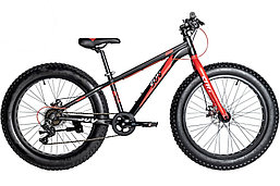 Велосипед NOVATRACK FATBIKE 24" SUV алюм.рама 13, графит., 7-скор, TY200/TS38, диск.торм.STG