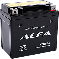 Аккумуляторная батарея марки ALFA YTX5L-BS 5Ah (80A 113*70*107)