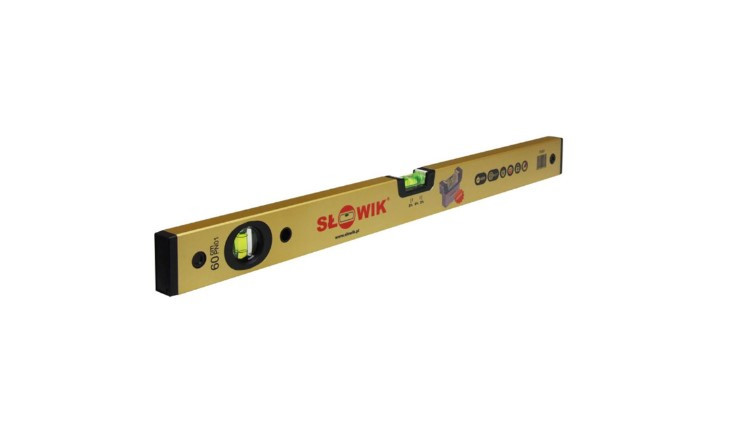 Уровнь Slowik Уровень 400 мм 2 глаз. брусковый, золото PN01