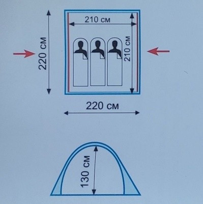 Палатка - автомат Универсальная Tramp Swift 3 (V2) - фото 2 - id-p185960659