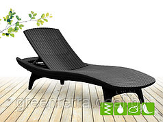 Лежак из искусственного ротанга PACIFIC LOUNGER, графит [230674]