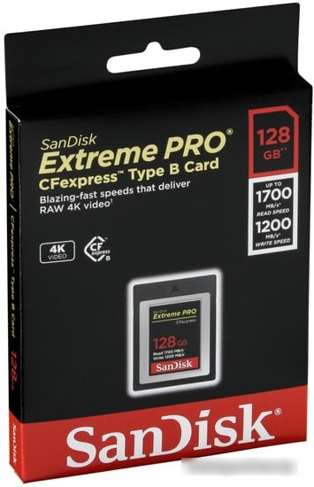 Карта памяти SanDisk Extreme Pro CFexpress Type B SDCFE-128G-GN4NN 128GB - фото 4 - id-p225723507