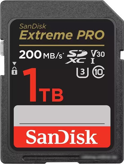 Карта памяти SanDisk Extreme PRO SDXC SDSDXXD-1T00-GN4IN 1TB - фото 1 - id-p225723509