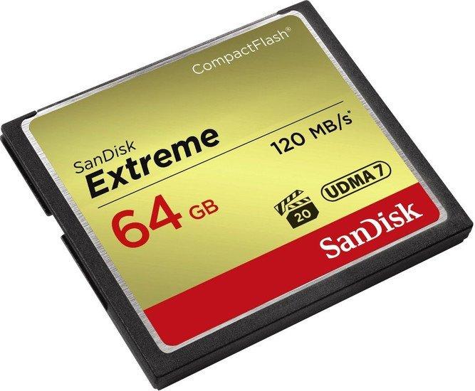 Карта памяти SanDisk Extreme CompactFlash 64GB [SDCFXSB-064G-G46] - фото 2 - id-p225723514