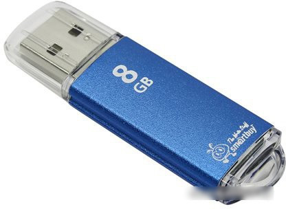 USB Flash Smart Buy 8GB V-Cut Blue [SB8GBVC-B] - фото 2 - id-p225723503