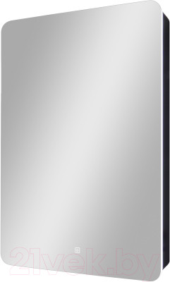 Шкаф с зеркалом для ванной Континент Eltoro Black Led 56x86 L - фото 1 - id-p225726791