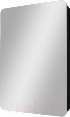 Шкаф с зеркалом для ванной Континент Eltoro Black Led 56x86 L - фото 2 - id-p225726791