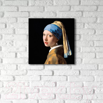 Картина на стекле Stamprint Девушка с жемчужной сережкой Я. Вермеер PT028 - фото 3 - id-p225729628