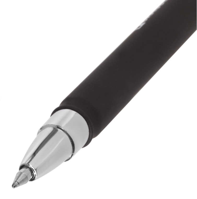 Ручка гелевая BRAUBERG "Matt Gel", черная, корпус soft-touch, узел 0,5 мм, линия 0,35 мм - фото 5 - id-p225730687