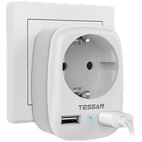 Cетевой фильтр Tessan TS-611-DE (серый)