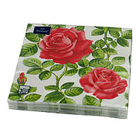 Салфетки бумажные "Английская роза" 33x33см, 3 слоя, 20шт. Bouquet Art 37400