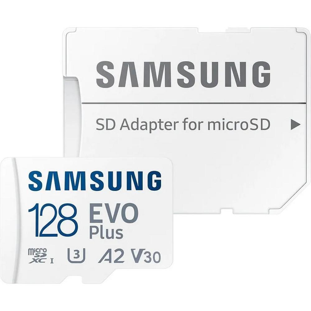 Micro SecureDigital 128GB Samsung SDXC EVO+ 128GB V30 W/A MB-MC128KA/EU - фото 1 - id-p225733482