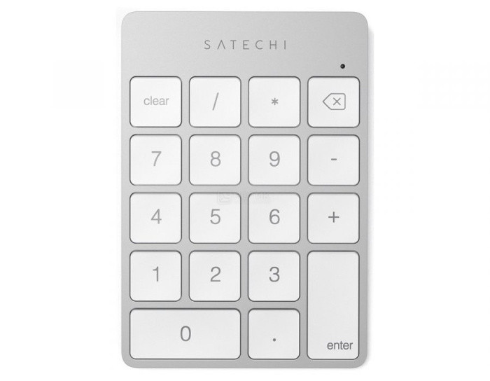 Беспроводной цифровой блок клавиатуры Satechi Aluminum Slim Rechargeable Keypad ST-SALKPS, Bluetooth, - фото 1 - id-p225733514