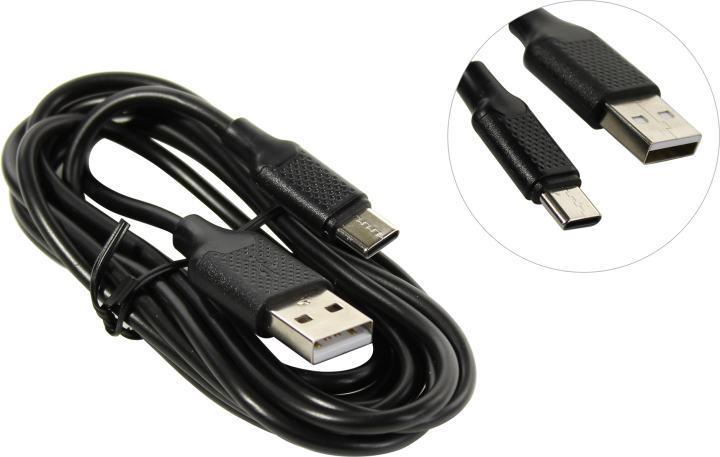 Harper USB A - Type-C, BCH-722 black (Кабель (ПВХ) для зарядки и синхронизации, 2A, Быстрая зарядка.) - фото 1 - id-p225733456