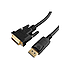 Кабель DisplayPort -> DVI Cablexpert CC-DPM-DVIM-6, 1.8м, черный, экран, пакет, фото 2