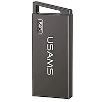 USB Flash накопитель 2.0 64GB USAMS ZB207UP01 металл, серый
