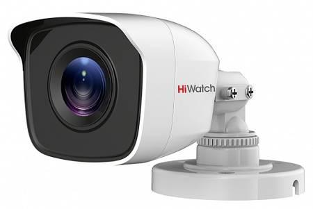 Уличная цилиндрическая аналоговая камера HiWatch DS-T200(B)(2.8mm) 1920х1080, 2 Мп, CMOS, до 20 м, IP66 - фото 1 - id-p225733826