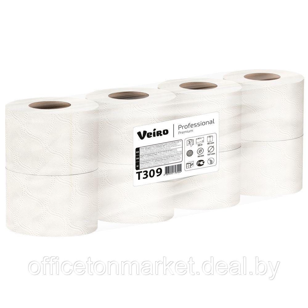 Бумага туалетная Veiro Professional Premium, 3 слоя, 8 рулонов - фото 3 - id-p224063015