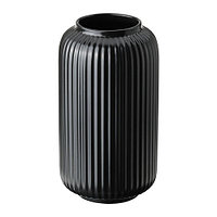 IKEA/ СТИЛРЕН ваза, 22 см, черный