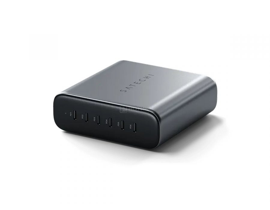 Сетевое зарядное устройство Satechi 200W USB-C 6-Port GaN Charger, 6xUSB Type-C (PD), до 200Вт, Серый - фото 1 - id-p225733799