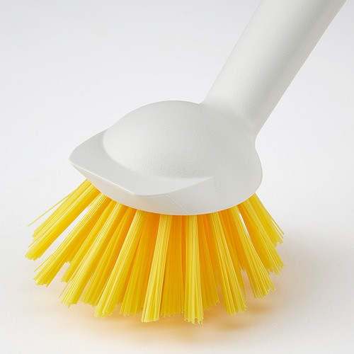 IKEA/ РИННИГ щетка для мытья посуды, ярко-желтый/белый с оттенком - фото 2 - id-p225735480