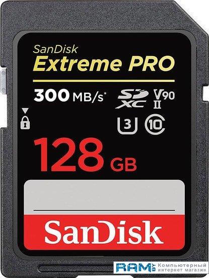 Карта памяти SanDisk Extreme PRO SDXC SDSDXDK-128G-GN4IN 128GB - фото 1 - id-p225736932
