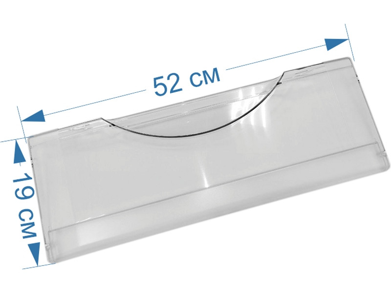 Панель (крышка) ящика морозильной камеры для холодильника Атлант 773522406400 (520х190 мм) - фото 6 - id-p108006495
